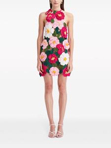 Oscar de la Renta Camellia gehaakte jurk - Roze