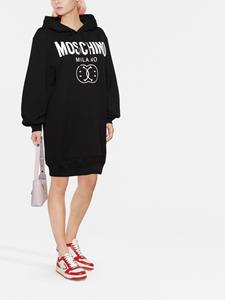 Moschino Jurk met logoprint - Zwart
