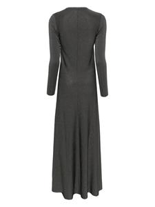 MRZ lurex flared dress - Grijs