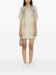 Casablanca Le Labyrinthe silk shift dress - Groen