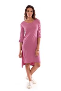 RAVENS VIEW IBIZA Damen vegan Kleid Mit Langen Ärmeln Mia Violet