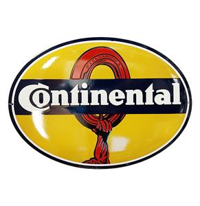 Fiftiesstore Continental Tires Emaille Bord - 55 x 40 cm