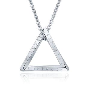 Mendes Nordic Heren Ketting - Rune Triangle Silver