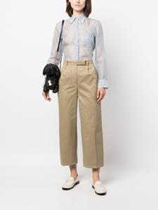 Thom Browne Geruite blouse - Blauw