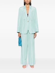 Forte Forte Broek met wijde pijpen - Blauw