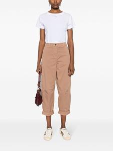 PINKO high-waist cropped trousers - Bruin