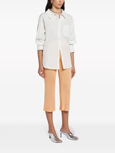 Jil Sander Broek met geribbelde vlakken - Oranje