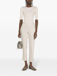 Brunello Cucinelli High waist cropped broek - Beige
