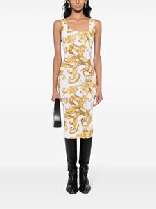 Versace Jurk met barokprint - Wit