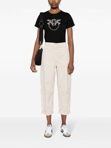 PINKO high-waist cropped trousers - Beige