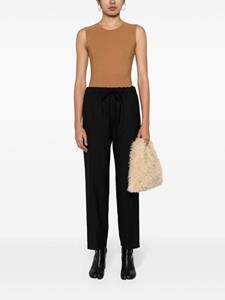 MM6 Maison Margiela Cropped pantalon - Zwart
