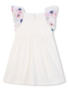 Chloé Kids Jurk met ruches - Wit