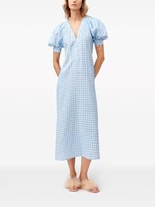 Sleeper Jurk met pofmouwen - Blauw