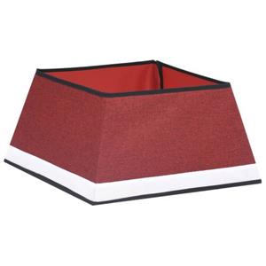 VIDAXL Kerstboomrok 48x48x25 Cm Rood En Wit