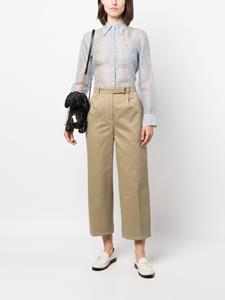 Thom Browne Cropped plooibroek - Beige