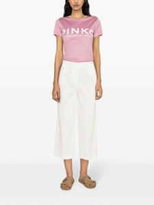 PINKO Protesilao linen blend cropped trousers - Wit