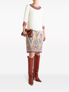 ETRO paisley-print cady dress - Wit