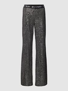 CAMBIO Stoffen broek met pied-de-poule-motief, model 'FRANCIS'