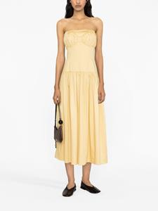 TOVE Strapless jurk - Geel