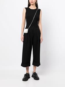 Yohji Yamamoto Broek met geplooid detail - Zwart