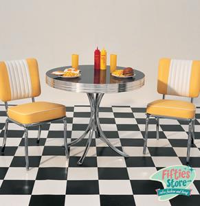 Fiftiesstore Bel-Air Retro Dinner Set Geel