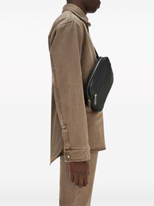 Ferragamo Messengertas met Gancini-reliëf - Zwart