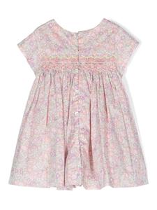 Bonpoint floral-print cotton dress - Roze