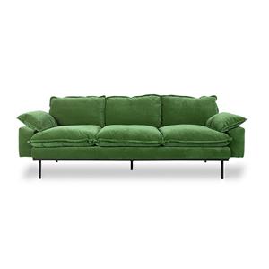 Retrosofa 3-zits royal velvet groen