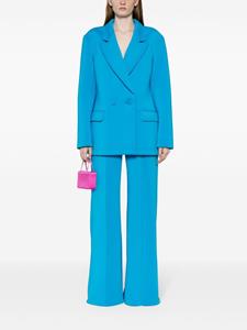 Cynthia Rowley Broek met wijde pijpen en stiksels - Blauw