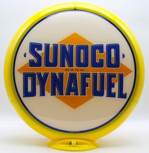 Fiftiesstore Sunoco Dynafuel Benzinepomp Bol - Glazen Lenzen