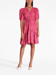 BOSS Jurk met pofmouwen - Roze