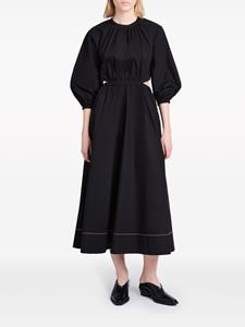 Proenza Schouler White Label Nora backless poplin dress - Zwart