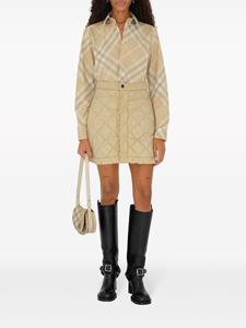 Burberry Geruit overhemd - Beige