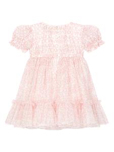 Dolce & Gabbana Kids DG logo-print tulle dress - Roze