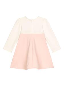 Dolce & Gabbana Kids DG-logo appliqué cotton dress - Roze