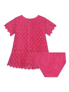 Michael Kors Kids Katoenen jurk - Roze