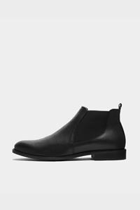 BOHEMA Herren vegan Dean Chelsea Boots Schwarz