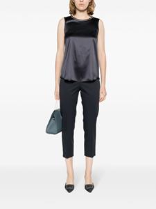 Peserico high-waist cropped trousers - Blauw