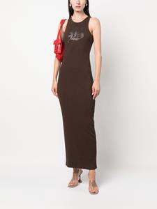 Blumarine Jurk met logo - Bruin