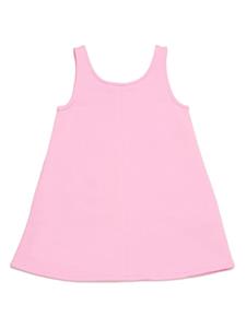 Marni Kids logo-embroidered cotton dress - Roze