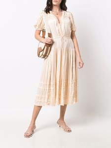 Ulla Johnson Geplooide jurk - Beige