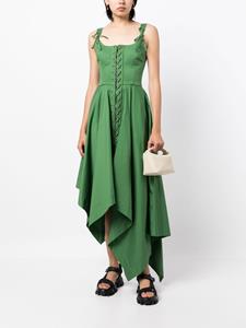 Monse Asymmetrische jurk - Groen