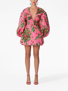Carolina Herrera Jurk met bloemenprint - Roze