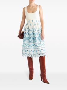 ETRO Jurk met broderie anglaise - Blauw