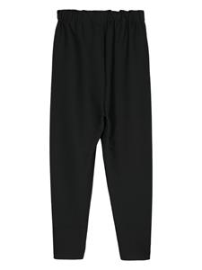 Issey Miyake plissé cropped trousers - Zwart