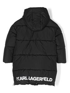 Karl Lagerfeld Kids Jas met logoprint - Zwart