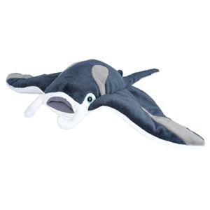 Wild Republic Pluche grijze mantarog/roggen knuffel 35 cm speelgoed -