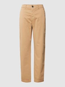 Boss Orange Straight fit broek met knoopsluiting