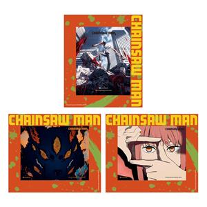 Sakami Merchandise Chainsaw Man 3D Lenticular Framed Cards 3 pack Perfect Day 17 x 13 cm