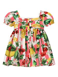 Dolce & Gabbana Kids Jurk met fruitprint - Wit